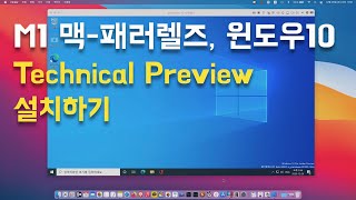 M1 맥 - 패러렐즈, 윈도우10 Technical Preview 설치 따라하기