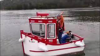 Mini tug boat operation  Georges River