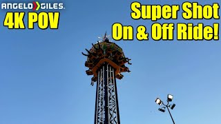 Super Shot Drop Tower In 4K | On \u0026 Off Ride | Virginia State Fair 2019