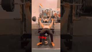 110kg chest #gymmotivation #fit #motivationalvideo