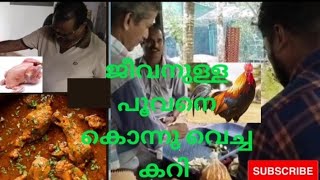 ജീവനുള്ള പൂവനെ കൊന്നു വെച്ച അടിപൊളി കറി. എല്ലാവരും ഇതേപോലെ വെച്ച് ട്രൈ ചെയ്യാ 😋😋😋##chicken#curry