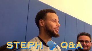 [HD] Full STEPH CURRY Q&A: “I’ll prove (Kerr) right again”; (team) rebounding; China; Recovery
