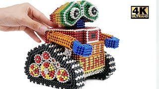 ASMR - DIY How to make Wall-E Robot with Magnetic Balls Satisfaction 100%  | Magnet World 4K