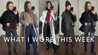 WHAT I WORE IN A WEEK | WINTER OUTFIT INSPIRATION | Styled. by Sansha