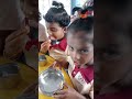 சத்தான தின்பண்டங்களை சாப்பிட பழக்கப்படுத்துதல் snacks time anganwadi chutties