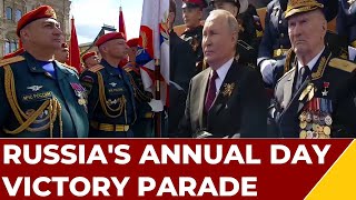 Huge Military Victory Day Parade Conducted Across Red Square, Putin Calls For 'Victory'