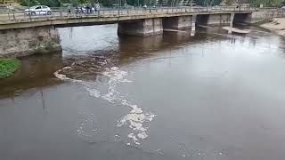 Así ingresaba la creciente luego de la ola de calor