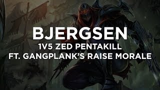 TSM Bjergsen Zed 1v5 PENTAKILL