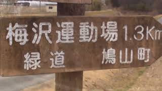 ワンダフル曇り空の下、鳩山町梅沢運動場界隈探訪