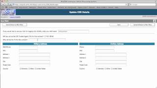 DCOPS - Update COR Profile