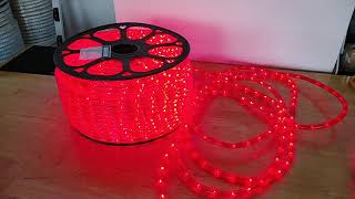 LED ROUND Rope Light - Twinkling Red