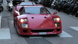 Supercar Owners Circle Arriving in Monaco! (F40, Countach, Daytona..)