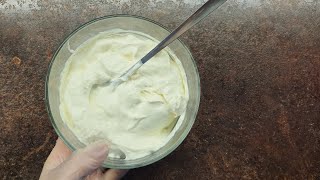 Quick Iraqi Geymar (Gemar, Easy Homemade Clotted cream recipe). Гемар, каймак, крем из сливок