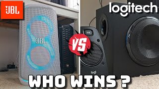 🥵NEW VS OLD ! JBL PartyBox CLUB 120 VS LOGITECH Z623 ! PartyBox or 2.1 PC System ? Sound FIGHT !