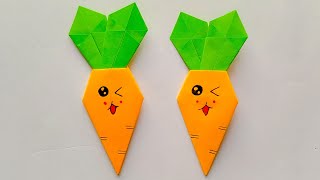 Paper Carrot | How To Make Paper Carrot | Origami Carrot | DIY Paper Carrots | Easy Paper Craft