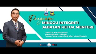 PROGRAM MINGGU INTEGRITI JABATAN KETUA MENTERI 2023