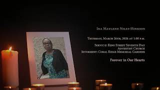 In Loving Memory of Ina Maylene Niles-Hinkson - Obituary