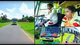 ഒരു ബസ് പ്രേമിയുടെ കല്യാണ രംഗങ്ങൾ ! Newly Married Couple in Kerala Tourist Bus - COMBINE Travels