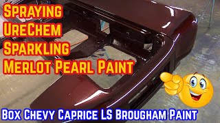 How To Spray A Pearl Base Coat Clear Coat Paint - Painting The Box Chevy Caprice Fiberglass Parts
