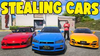 Stealing Cars From Mechanic Shop in GTA 5 RP..