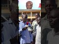 Education Minister Haruna Iddrisu encourages BECE candidates at the Sefwi Boako MA Basic School exam