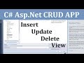 C# Asp.Net-Insert Update Delete and View With Sql