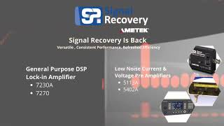 AMETEK Signal Recovery Digital Lock-in Amplifiers and Pre-Amplifiers