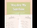 You Are My Sunshine (Printable Kalimba Tabs with Number & Letter Notations) #kalimba #shorts