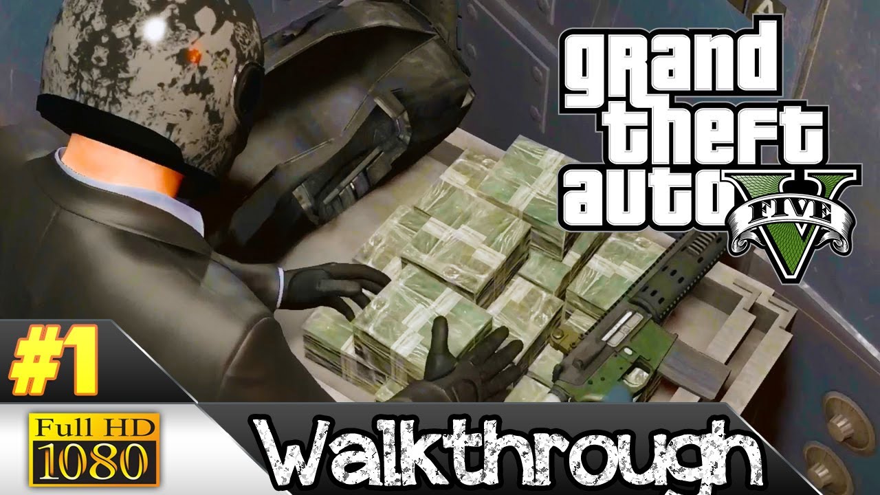 Grand Theft Auto V (GTA 5) Gameplay Walkthrough Part 1 Bank Robbery ...