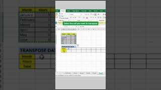 Excel Tips: Transpose Data the EASY Way #msexcel #tips\u0026tricks #dataentry