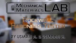 Materials Lab - Rockwell Hardness Tester (Digital)