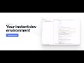 Online IDE - GitHub Codespace by Microsoft ↳ Instant Development
