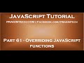 Overriding JavaScript functions
