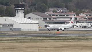 JTA　日本トランスオーシャン航空　　ボーイング737-800（JA12RK）　　【岡山桃太郎空港】