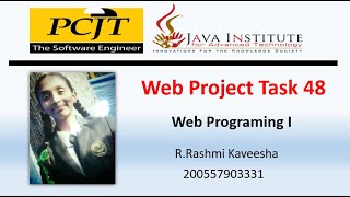 Java Institute || Web Programming 1 || eShop Project Task 48