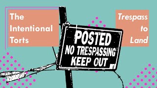 What is Trespass to Land? | Intentional Torts | Torts