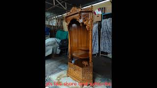 corner temple in teakwoodसागवानी कॉर्नर मन्दिर#shorts#youtubeshorts#wooddesigner