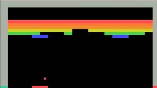 Breakout - Atari VCS Gameplay - Top Atari 2600 Console Games (1978)