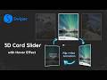 3D Card Slider using Swiper JS | Flip on Hover and Hint Animation #swiperjs