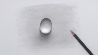 3D Water Drop Drawing 💧 Simple Tutorial