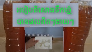 របៀបធ្វើតេស្តទឹកឃ្មុំថាសុទ្ធរឺមិនសុទ្ធងាយៗ, របៀបពិសោធទឹកឃ្មុំ #Cambodia Channel