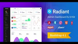 Radiant Bootstrap 4 Admin Template + Angular 5 Starter Kit | Themeforest Website Templates and