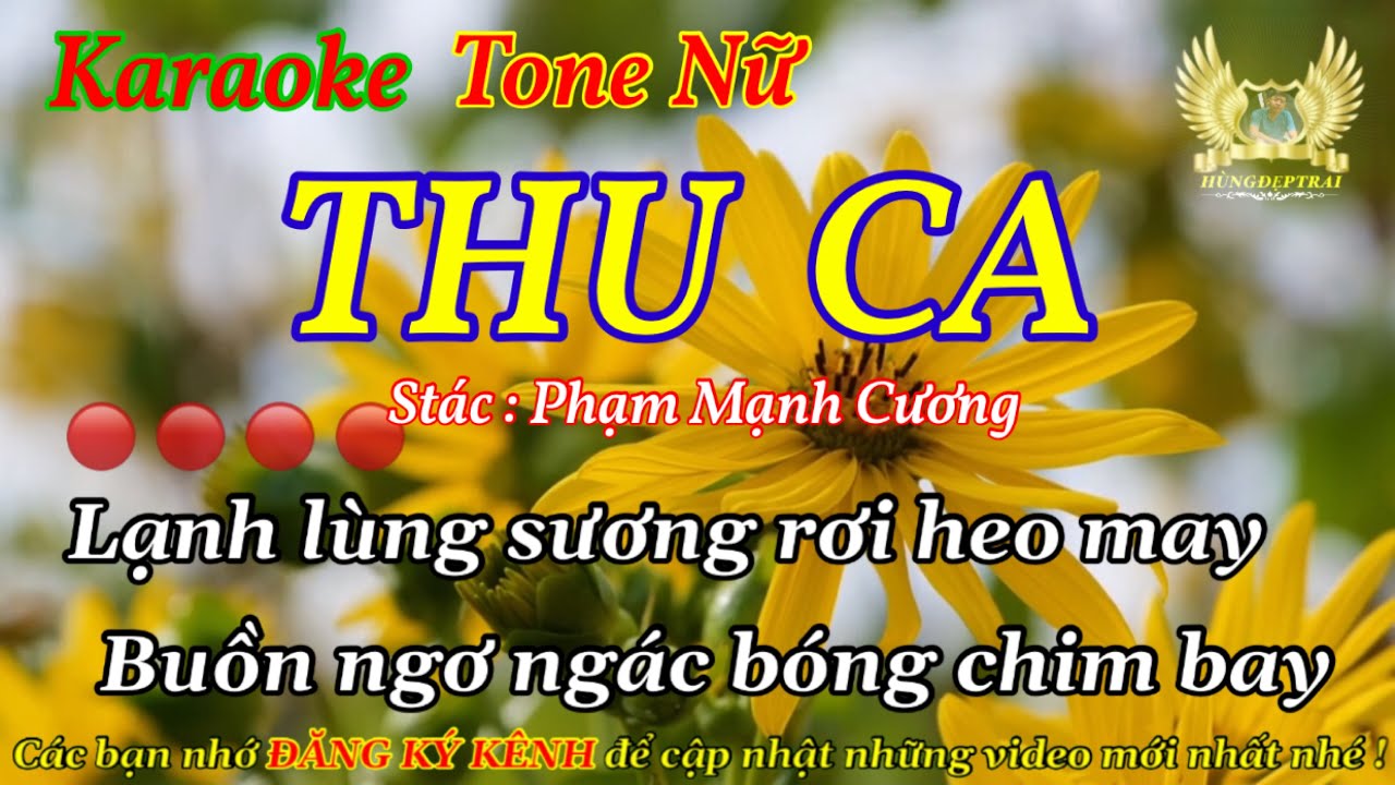 Karaoke THU CA - Nhạc Trữ Tình ( Điệu Tango ), Beat Chuẩn -Tone Nữ ...