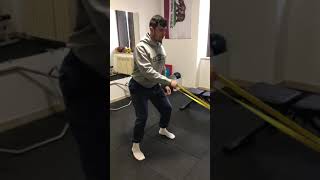 Power position one arm row con reach controlaterale