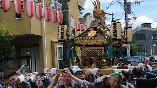 2023 北沢八幡神社例大祭　宮本睦　担ぎ上げ