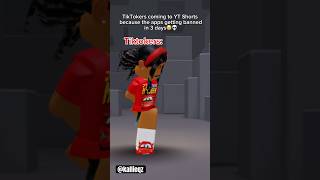 Ppl are calling them tiktok refugees😭 #roblox #kallieqz #tiktok #shorts #youtube #fypシ゚ #funny