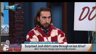 FIRST THINGS FIRST | Nick Wright's INSANE Take, Josh Allen Is WHY Buffalo Bills Lost | NFL