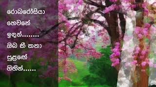 හිනාවෙන හැම මලක් ගානෙම මන් ආදරෙයි කීවත් ඉතින් .....