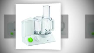 Braun FP3020 12 Cup Food Processor Ultra Quiet Powerful motor, includes 7 Attachment Blades