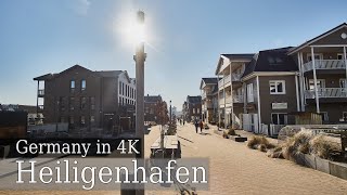 【4K】 Heiligenhafen - A Video Walk from Town Hall Square towards Graswarder Nature Reserve